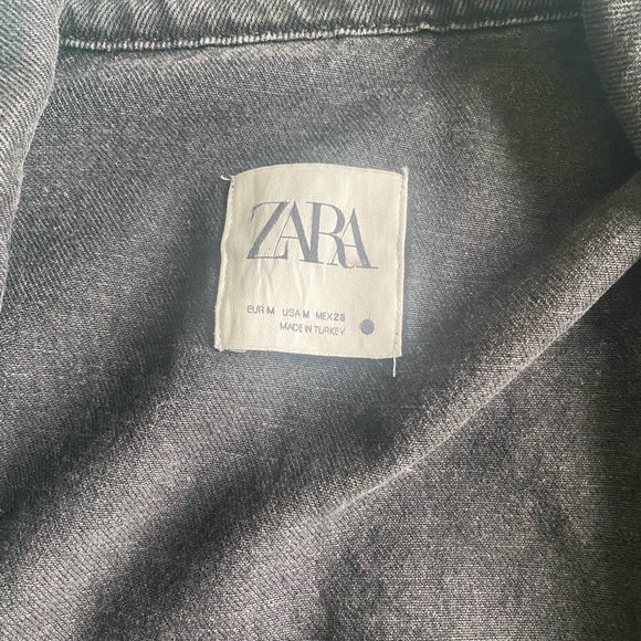Zara oversized denim overshirt - Picture 3 of 4